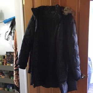 Winter coat with removable fur lined hood